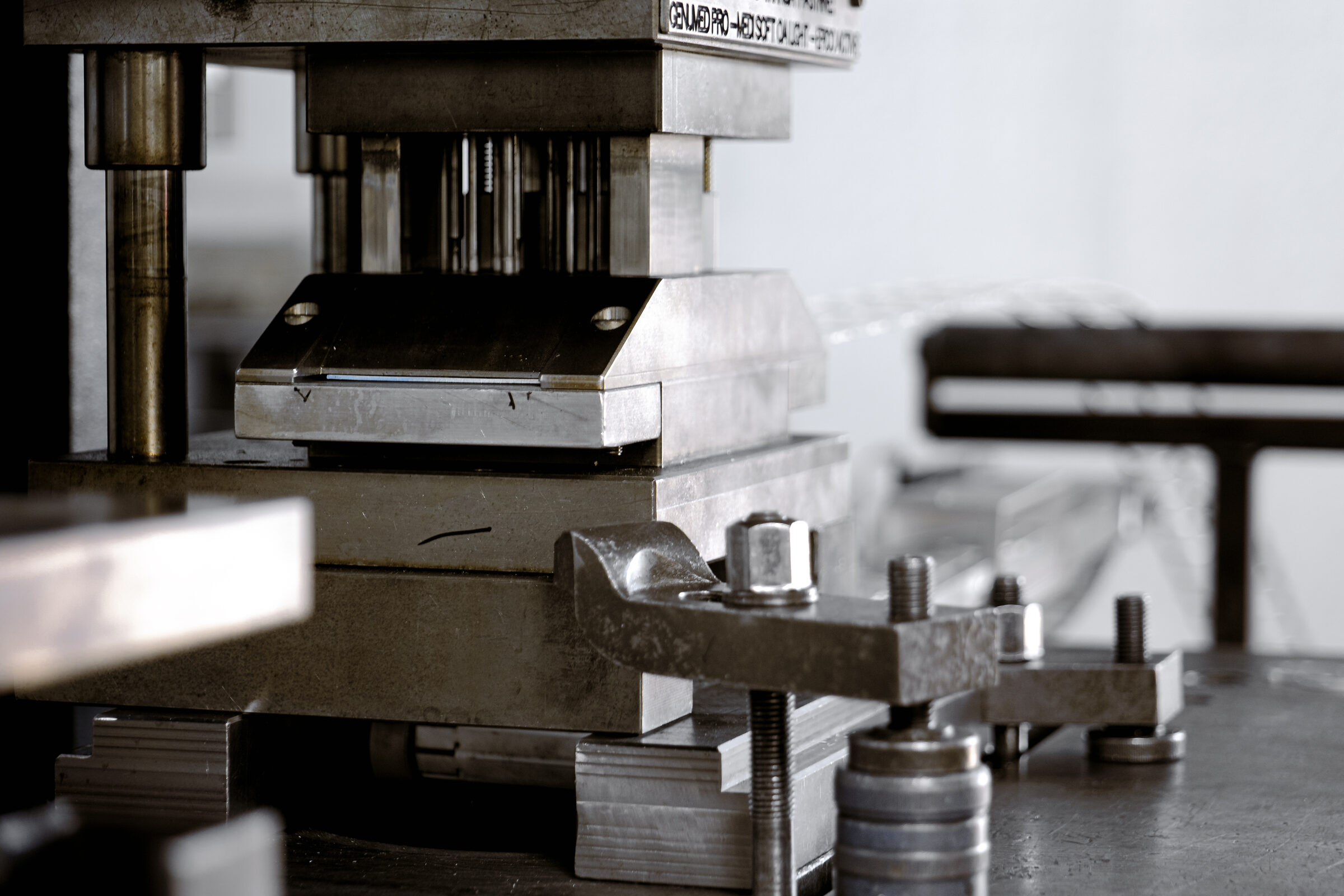Die and tooling for industrial mechanical stamping